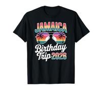 Jamaica Birthday Trip 2026, Gafas de Sol de Playa con Puesta de Sol Tropical Camiseta