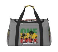 Jamaica - Bolsa de viaje con estampado de palmeras para el espacio amplio, bolsa de transporte de 50 x 33 x 25,9 cm, elegante bolsa para gimnasio