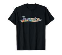 Jamaica Caribbean Island Reggae Culture Tie Dye Vintage Camiseta