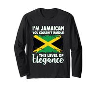 Jamaica Flag Proud Elegant Jamaican Boyfriend Girlfriend Manga Larga