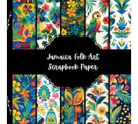 Jamaica Folk Art Scrapbook Paper, North American Junk Journal Paper, Travel Decorative Paper, DIY Projects, Origami, Collage Sheets, Decoupage Paper, 10 Designs, Double Sided