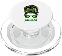 Jamaica Girl Jamaican Roots Orgullosa Bandera de Jamaica para Mujer PopSockets PopGrip para MagSafe