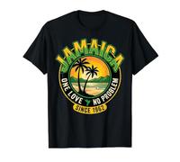 Jamaica One Love no Problem Desde 1982 Reggae Camiseta gráfica económica, Hombre, Negro, M