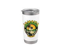 jamaica one love no problem desde 1982 reggae Vaso térmico de acero inoxidable de doble pared