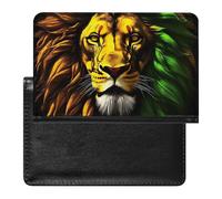 Jamaica Reggae Lion - Funda para pasaporte con ranura para tarjetas, funda para pasaporte de viaje