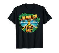 Jamaica Vibes Only Tropical Island Humor, Vida en la Playa Camiseta