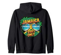 Jamaica Vibes Only Tropical Island Humor, Vida en la Playa Sudadera con Capucha