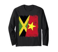 Jamaica Vietnam Media Bandera Jamaicana Vietnamita Historia Manga Larga