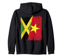 Jamaica Vietnam Media Bandera Jamaicana Vietnamita Historia Sudadera con Capucha