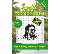 Jamaica Word Search Puzzle: 50+ Puzzles Word Search Easy to Read about Jamaica and More | 6x9 inches, 110 pages | Gift for Jamaica & Countries Lover