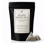 Jamaican Healing Garden Blood Detox Tea, hierbas silvestres con guaco, raíz de bardana, orégano, canela, moringa, recogido a mano y secado al sol en las montañas azules de Jamalca (1)