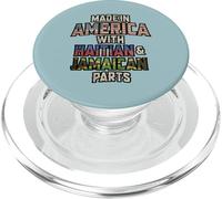 Jamaicano y haitiano Hecho en América Mix Heritage Vintage PopSockets PopGrip para MagSafe