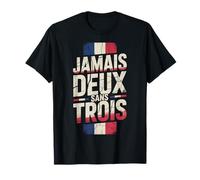 Jamais Deux Sans Trois Francia FRA Vintage Camiseta