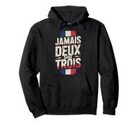 Jamais Deux Sans Trois Francia FRA Vintage Sudadera con Capucha