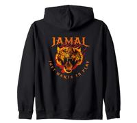 Jamal - Bonito Nombre de niño con Tigre: Sólo Quiere Jugar Sudadera con Capucha