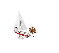 Jamara 040250 - Velero Atlantique 27Mhz 2CH RTR - 2 Motores, Peso del plomo para la estabilización, apto para piscina o lago
