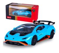 JAMARA 402230 Lamborghini Huracán STO Diecast 1:43-Modelo de Coche de Juguete, Regalo para niños, artículo para Aficionados, Pintura Fiel, Color Azul