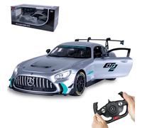 JAMARA 402241 Mercedes-AMG GT2 1:14 2,4 GHz - Puerta Manual, Coche teledirigido teledirigido, Coche de Juguete para niños con Mando a Distancia, Modelo de Coche, Idea de Regalo para niños, luz LED