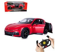 JAMARA 402256 Ferrari Purosangue 1:14 2,4 GHz Puerta Manual, Coche teledirigido, Coche teledirigido, Juguete para niños con Mando a Distancia, Coche Modelo, Regalo para niños, luz LED, suspensión de
