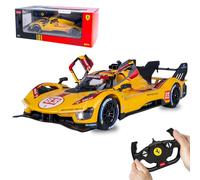 JAMARA 402262 Ferrari 499P-N83 1:14 Amarillo 2,4 GHz - Coche teledirigido con Licencia con Puerta Manual, Modelo de Coche de Juguete para niños