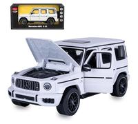 JAMARA 402265 Mercedes-AMG G 63 Diecast 1:24 Blanco Modelo Coche Metal Miniatura Modelo Coleccionista Juguete Coche Niños Idea de Regalo