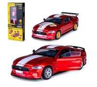JAMARA 402609 Ford Mustang GT Diecast 1:42 - Modelo de Coche de Juguete, Coche Infantil, Modelo Mini vehículos, Idea de Regalo para niños, Apertura y Cierre Manual de Puertas, Tuning