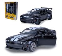 JAMARA 402615 Dodge Challenger SRT Jailbreak Diecast 1:36 2 en 1 - Modelo de Coche de Juguete, Coche Infantil, Modelo Mini vehículos, Idea de Regalo para niños, Apertura y Cierre Manual de Puertas