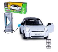 JAMARA 402620 Mini Cooper Diecast 1:28 incluye pilas de botón - Modelo de coche de juguete, modelo de coche para niños, modelo de vehículos en miniatura, idea de regalo para niños, puertas de apertura