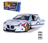 JAMARA 402621 BMW 3.0 CSL Homenaje R Diecast 1:24 Incluye Pilas de botón - Modelo de Coche de Juguete, Coche Infantil, Modelo de vehículos en Miniatura, Idea de Regalo para niños, Apertura y Cierre