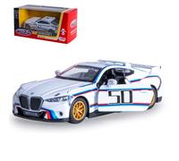 JAMARA 402623 BMW 3.0 CSL Diecast 1:42 Incluye Pilas de botón - Modelo de Coche de Juguete, Coche Infantil, Modelo de vehículos en Miniatura, Idea de Regalo para niños, Puertas manualmente Abrir