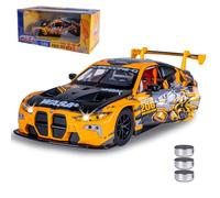 JAMARA 402627 BMW M4 GT3 Diecast 1:24 Incluye Pilas de botón - Modelo de Coche de Juguete, Coche Infantil, Modelo de vehículos en Miniatura, Idea de Regalo para niños, Puertas manualmente Abierto