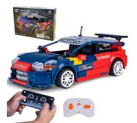 JAMARA 402868 Cada 2008 Citroën C4 WRC 1:20 2,4 GHz Bricks, Coche de Juguete para Coche, Coche Deportivo de Carreras para niños a Partir de 6 años, teledirigido, Idea de Regalo para niños, Modo Dual