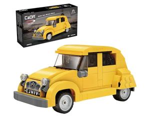 JAMARA 402879 Cada Citroën 2CV 1:24 Bricks, Modelo de Coche Deportivo para niños a Partir de 8 años, Idea de Regalo para niños y niñas, diseño detallado, portón Trasero Manual