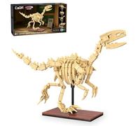 JAMARA 402891 Cada Dinosaurio Fossil Velociraptor Bricks, Idea de Regalo para niños y niñas, Juguete Dinosaurio Infantil, Juego jurásico, combinable con Otros Modelos