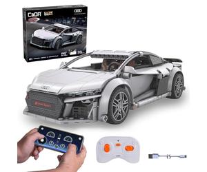 JAMARA 402898 Cada Audi R8 Coupé 1:14, 2,4 GHz Bricks, Coche de Juguete, Coche de Carreras, Coche Deportivo para niños a Partir de 6 años, teledirigido, Idea de Regalo, Modo Dual, detallado