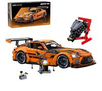 JAMARA 402899 CADA Mercedes-AMG GT3 1:8 Orange Bricks Klemmbausteine Rennwagen Bausatz Air Jack 8 Gang LED Licht Michelin Reifen Detailgetreu