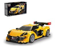 JAMARA 402909 Cada Renault Sport RS.01 1:24 Amarillo Ladrillos Bloques de sujeción Modelo Coche Coche de Carreras Coche Deportivo Juguetes Niños a Partir de 8 Años Idea Idea de Regalo