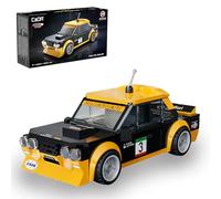 JAMARA 402921 Cada Fiat Abarth 131 1:24 Negro Ladrillos Bloques de sujeción Modelo Coche de Carreras Coche Deportivo Kit de Construcción Juguetes Niños a Partir de 8 años Idea Idea de Regalo
