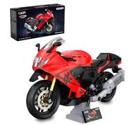 JAMARA 402927 Cada Suzuki Hayabusa 1:12 Bricks Red - Kit técnico Compuesto de 299 Bloques de sujeción, Kit de construcción de Moto, Licencia, Idea de Regalo para Montar a Partir de 8 años