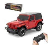 Jamara Coche teledirigido Jeep Wrangler JL 1:24, 40 MHz, Licencia oficial, 1 h, 9 km/h, Rojo