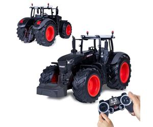 JAMARA 405365 Fendt 1050 Vario 1:16 2,4 GHz Black Special Edition, Tractor Fendt Vario Juguete, Trecker teledirigido RC para niños, Modelo de vehículo agrícola, Sistema de Enchufe RC