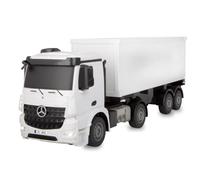 JAMARA 408300 Container Camión Mercedes-Benz Arocs 1:26 2,4 GHz - Camión RC teledirigido, Juguete para niños, Camiones vehículos Control Remoto, Regalo para niños, Sonido de Motor