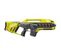 Jamara 410083 Impulse Gun - Rifle Juego Laser Día con 3 Battle (4 jugadores por Team, Last Man Standing, Duelo), 4 simulierte Armas con efectos de sonido, hasta 40 m de alcance, Amarillo/Rojo , color/modelo surtido