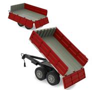 Jamara Volquete tractor RC 413108 – Basculante con control remoto, enganche y paredes plegables Rojo