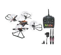 Jamara 422007 - Oberon Altitude Drone HD Brújula Turbo Negro/Rojo - 2,4 GHz multijugador, Cámara HD con SD 4 GB, 40 Km/h