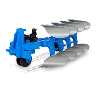 JAMARA 423254 Arado de Giro Completo 1:24S - Accesorio para Agricultura, Regalo para niños, Accesorio para Tractor 1:24S, Dispositivo de Montaje, arado Giratorio manualmente, Rueda de Apoyo Manual