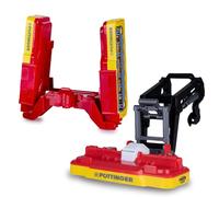 JAMARA 423269 Segadora roja con Carga Frontal Pöttinger para Tractor RC Fendt Vario 1:24S, Accesorio agrícola con Licencia