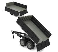 JAMARA 423282 Volquete Negro para Tractor RC 1:16 - Accesorio agrícola, Accesorio RC, Enchufe RC, Idea de Regalo para niños, Superficie de Carga Manuel Arriba/Abajo, plástico Resistente