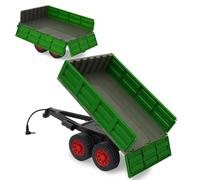 JAMARA 423284 Volquete Verde Oscuro para Tractor RC 1:16 - Accesorios de Agricultura, Agricultura, Accesorio de Cultivo, Regalo para niños, Enchufe RC, Superficie de Carga Arriba/Abajo con RC
