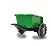 Jamara 460350 - Remolque Ride-on Verde para Tractor Power Drag - Remolque para 460319 Tractor Power Drag, Incluye Caja volquete, Coloración Verde